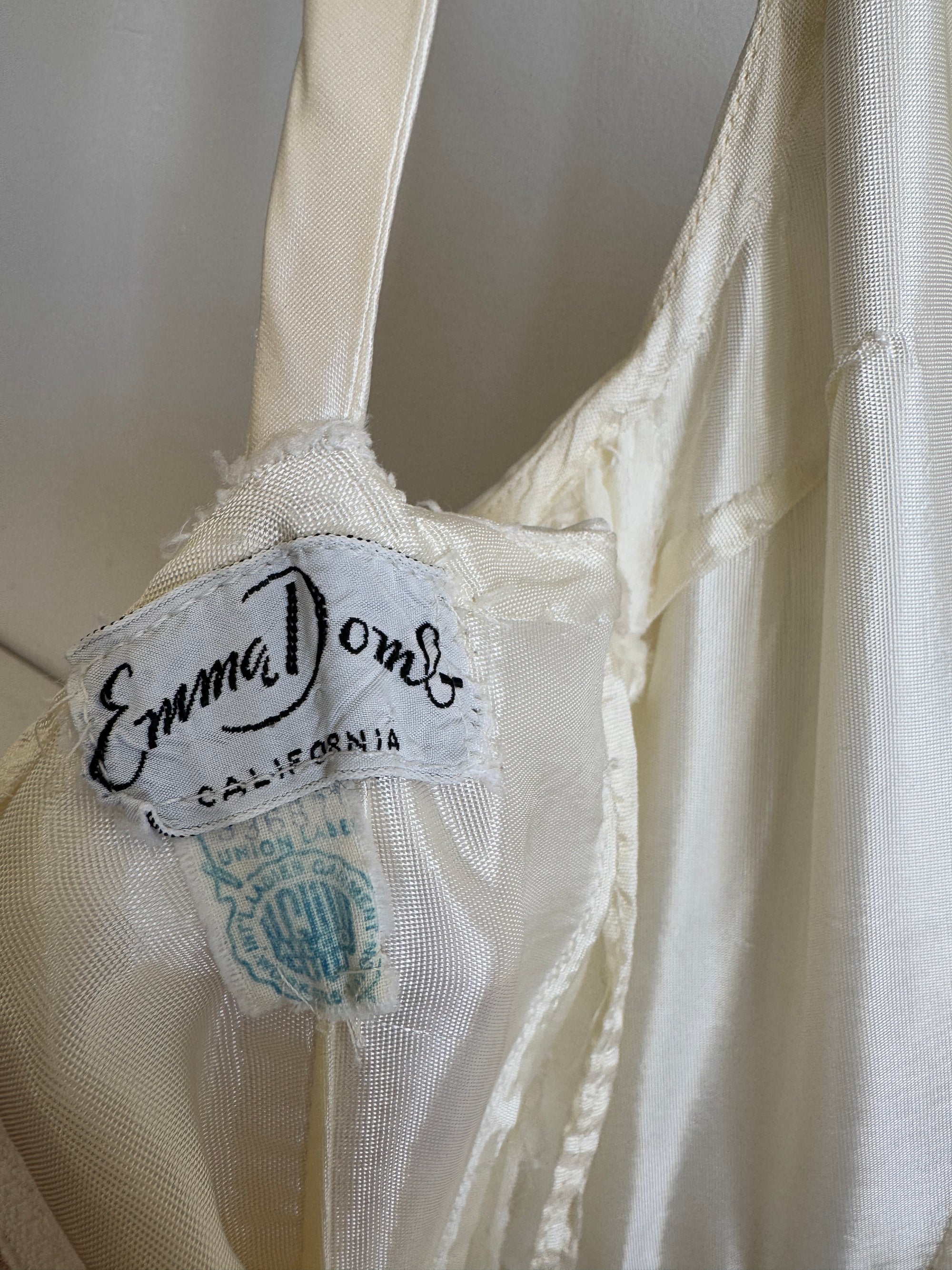 Vintage 60s Strappy Lace Wedding Dress