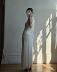 Vintage 80s Sequin Pure Silk Two Piece Bridal Set