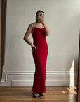 Vintage 90s Scarlett Cowl Neck Slip Dress