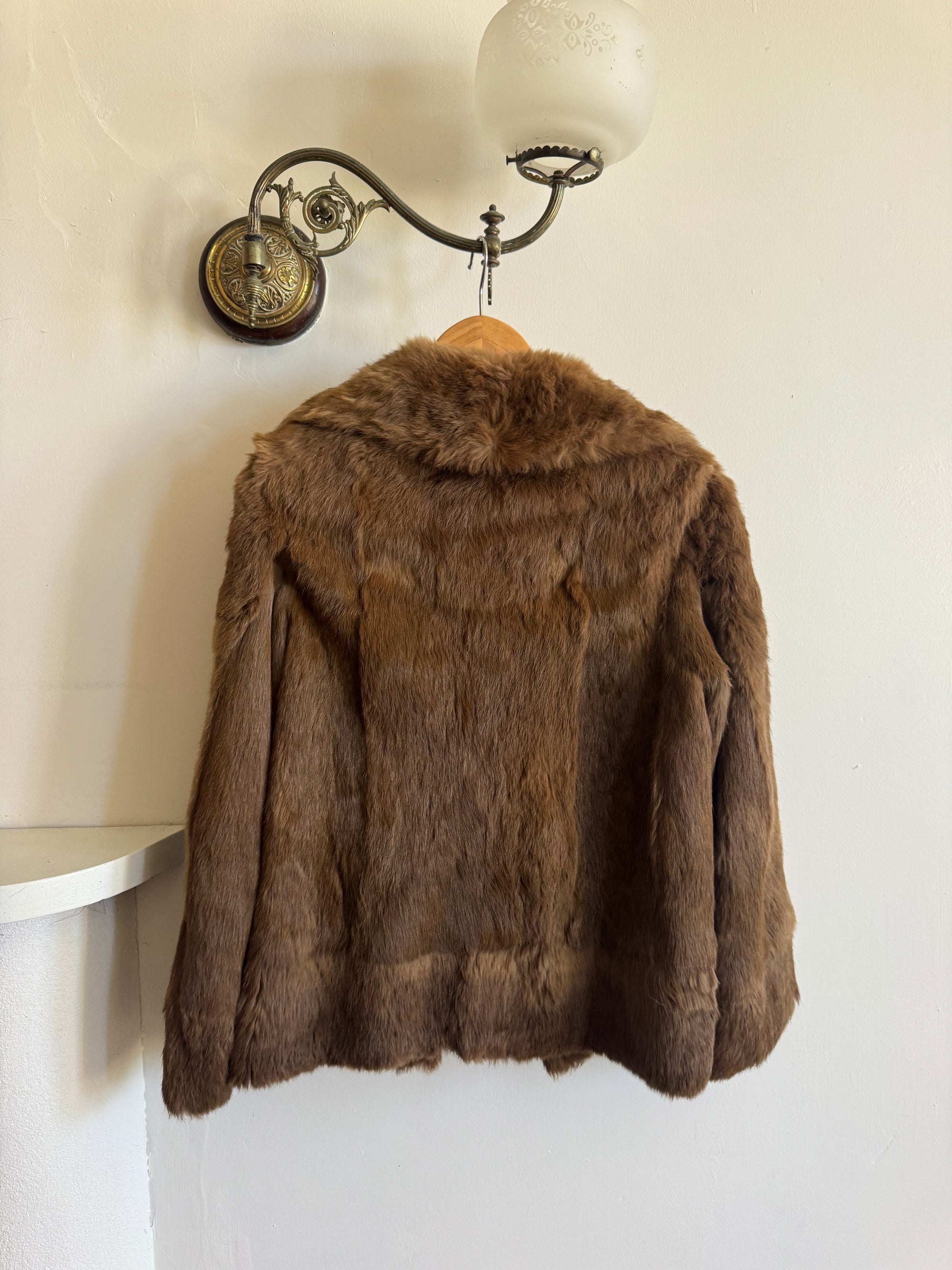 Vintage 70s Nougat Fur Jacket