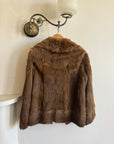Vintage 70s Nougat Fur Jacket