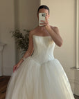 Vintage Y2K Vera Wang Princess Tulle Strapless Wedding Gown