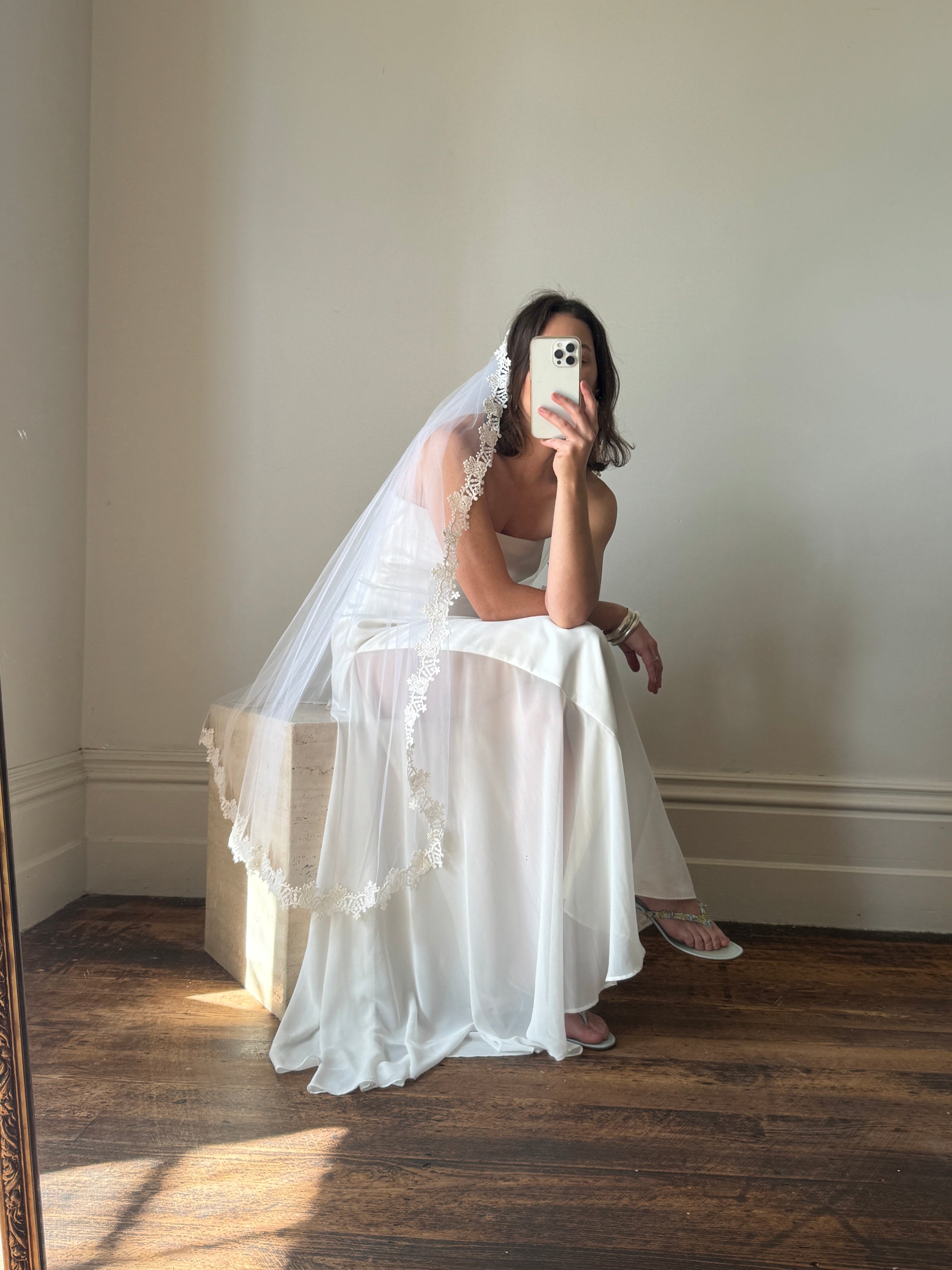 Vintage 90s Ivory Strapless Wedding Dress with Chiffon High Split Call Me The Breeze Vintage 90s Ivory Strapless Wedding Dress with Chiffon High Split Call Me The Breeze
