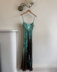 Vintage 90s Rare Ombre Embellished Mermaid Dress