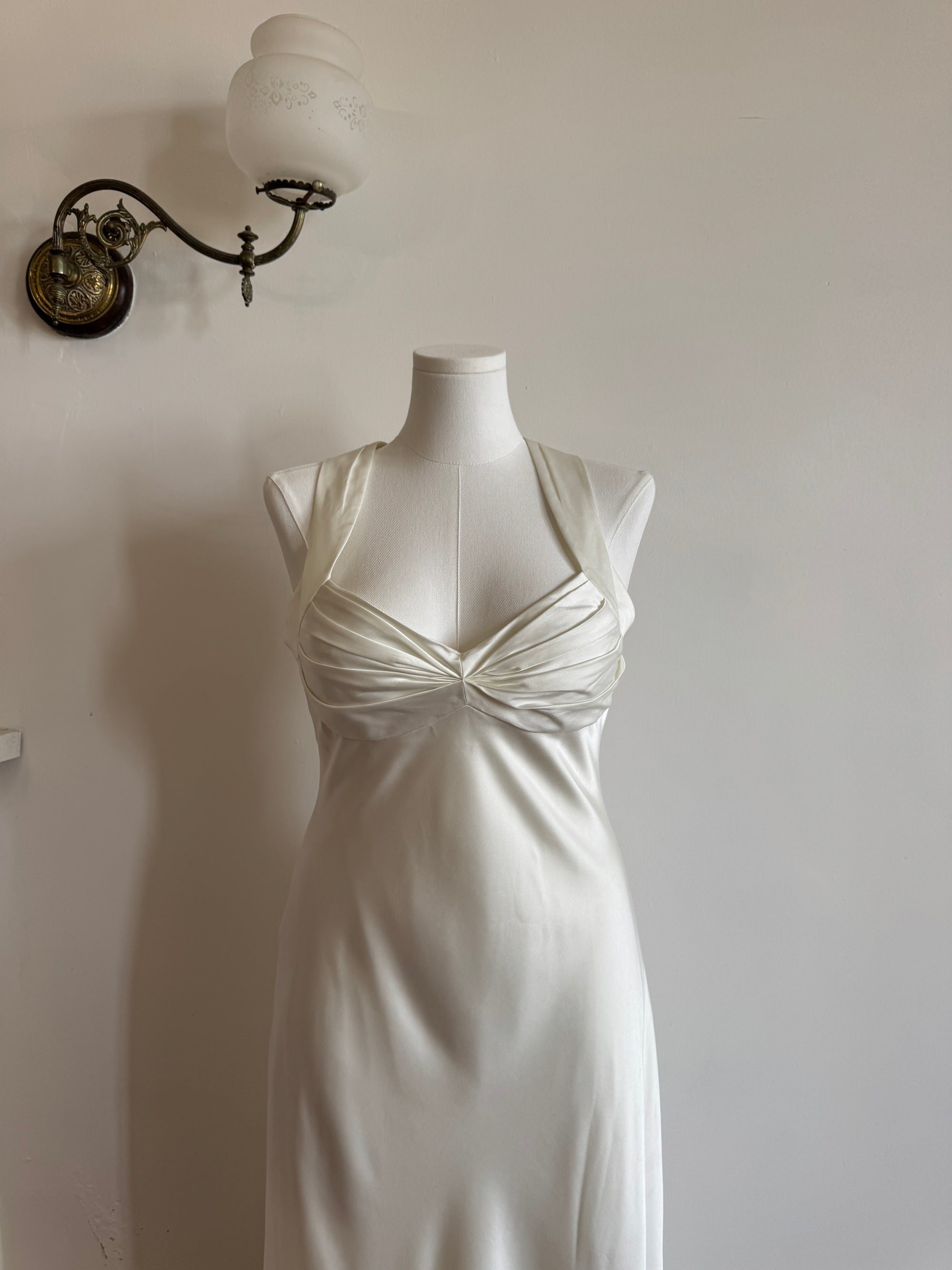 Vintage 90s Calvin Klein Satin Bridal Slip Ivory Call Me The Breeze Vintage 90s Calvin Klein Satin Bridal Slip Ivory Call Me The Breeze