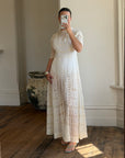 Edwardian Cotton Tea Wedding Dress
