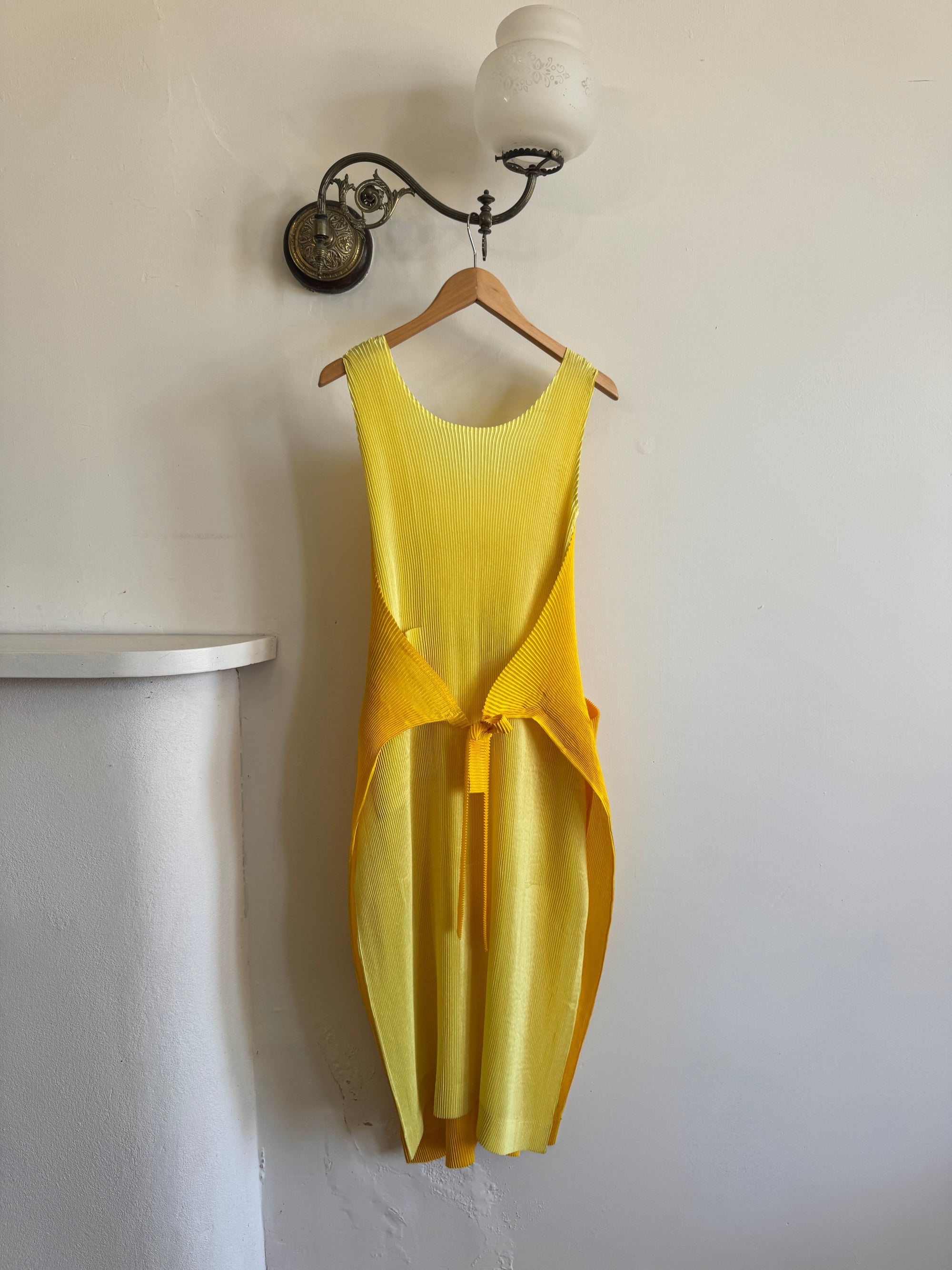 Vintage Issey Miyake IM Pleated Banana Apron Dress