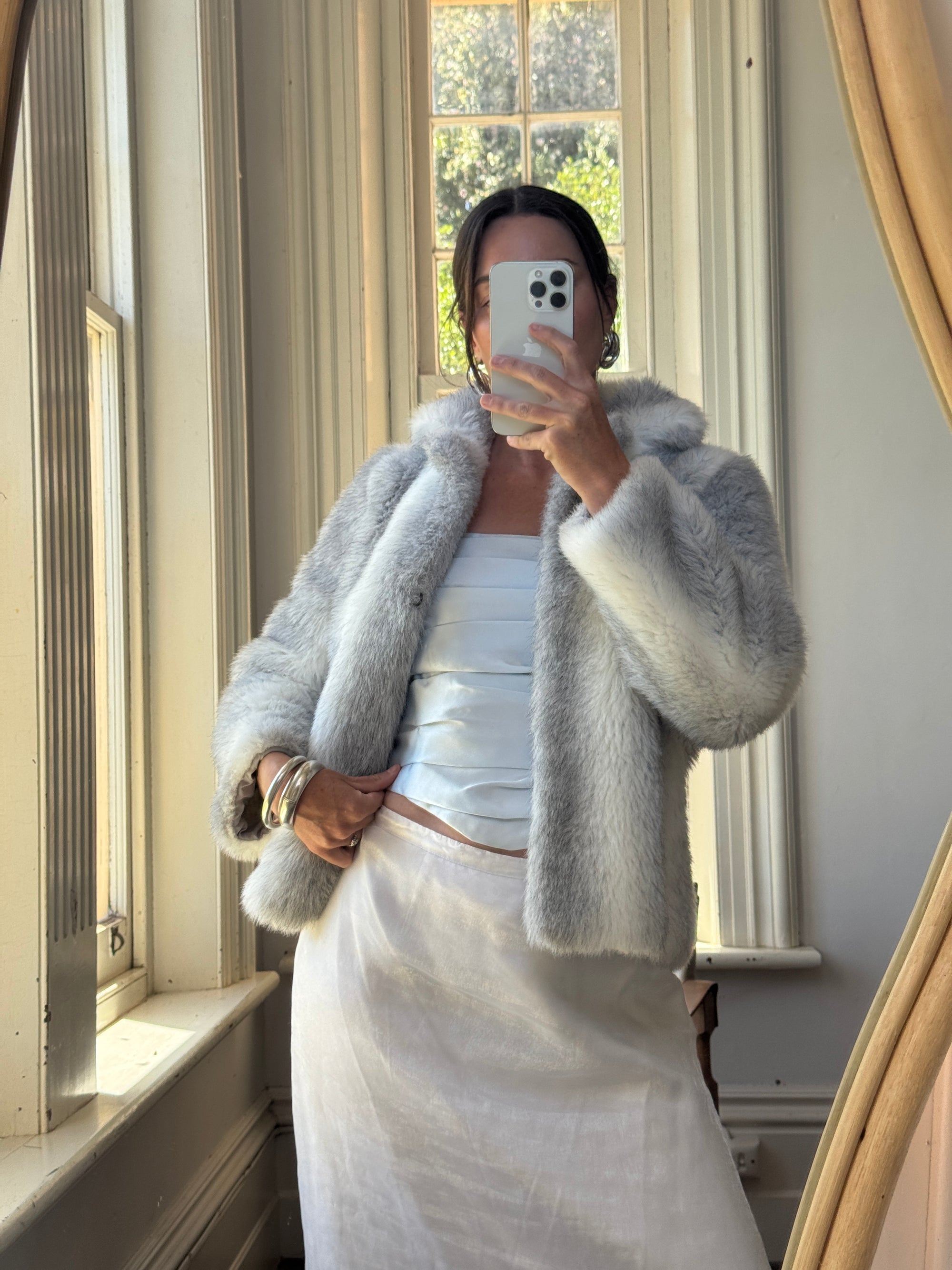 Vintage 60s Faux Fur Arctic Jacket