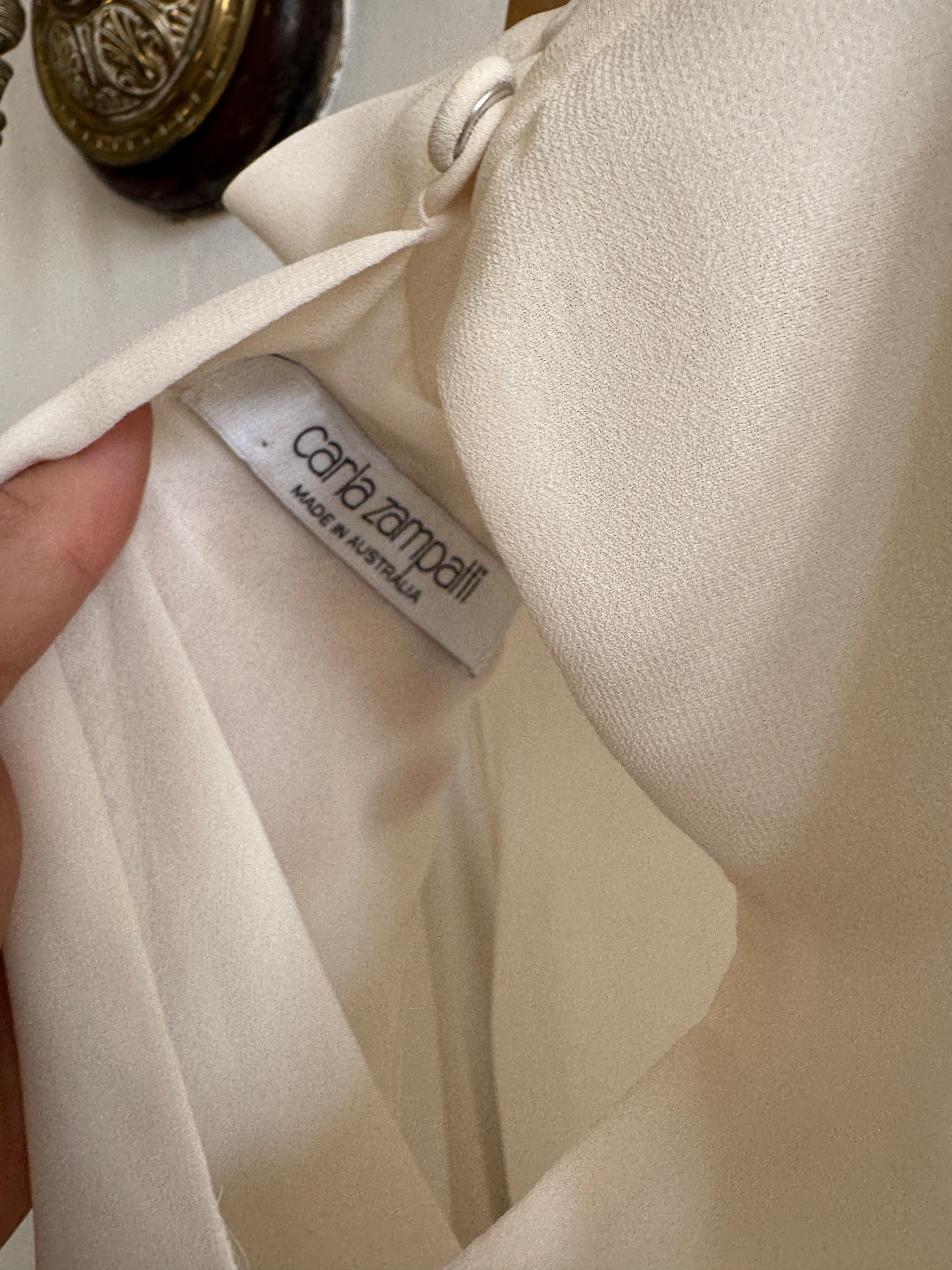 Vintage Y2K Sheer Chiffon Sheer Tiered Blouse