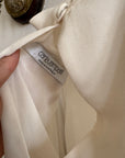 Vintage Y2K Sheer Chiffon Sheer Tiered Blouse