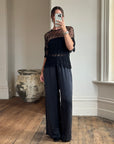 Vintage 90s Crochet Swirl Net Top