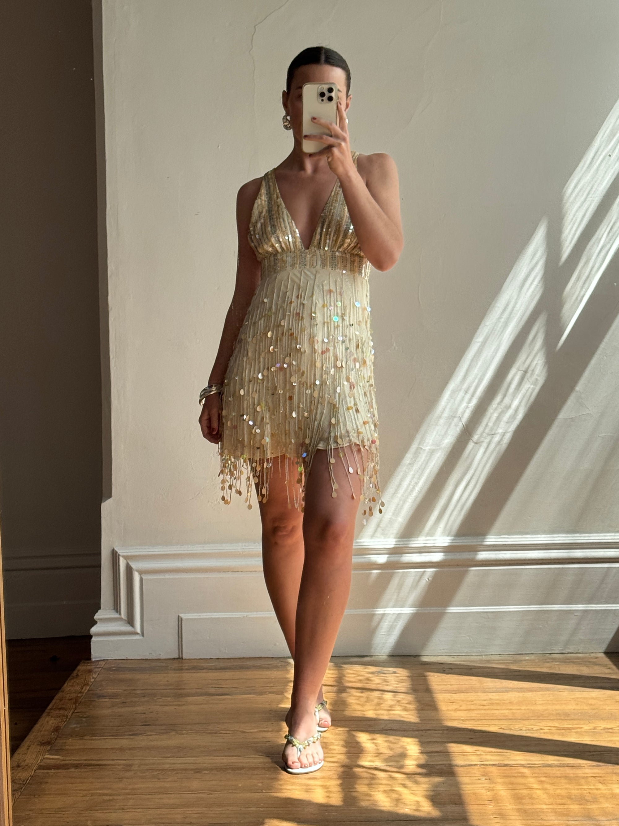 Vintage Y2K Pure Silk Sequin Tassel Disco Dress – Call Me The Breeze Vintage Y2K Pure Silk Sequin Tassel Disco Dress – Call Me The Breeze