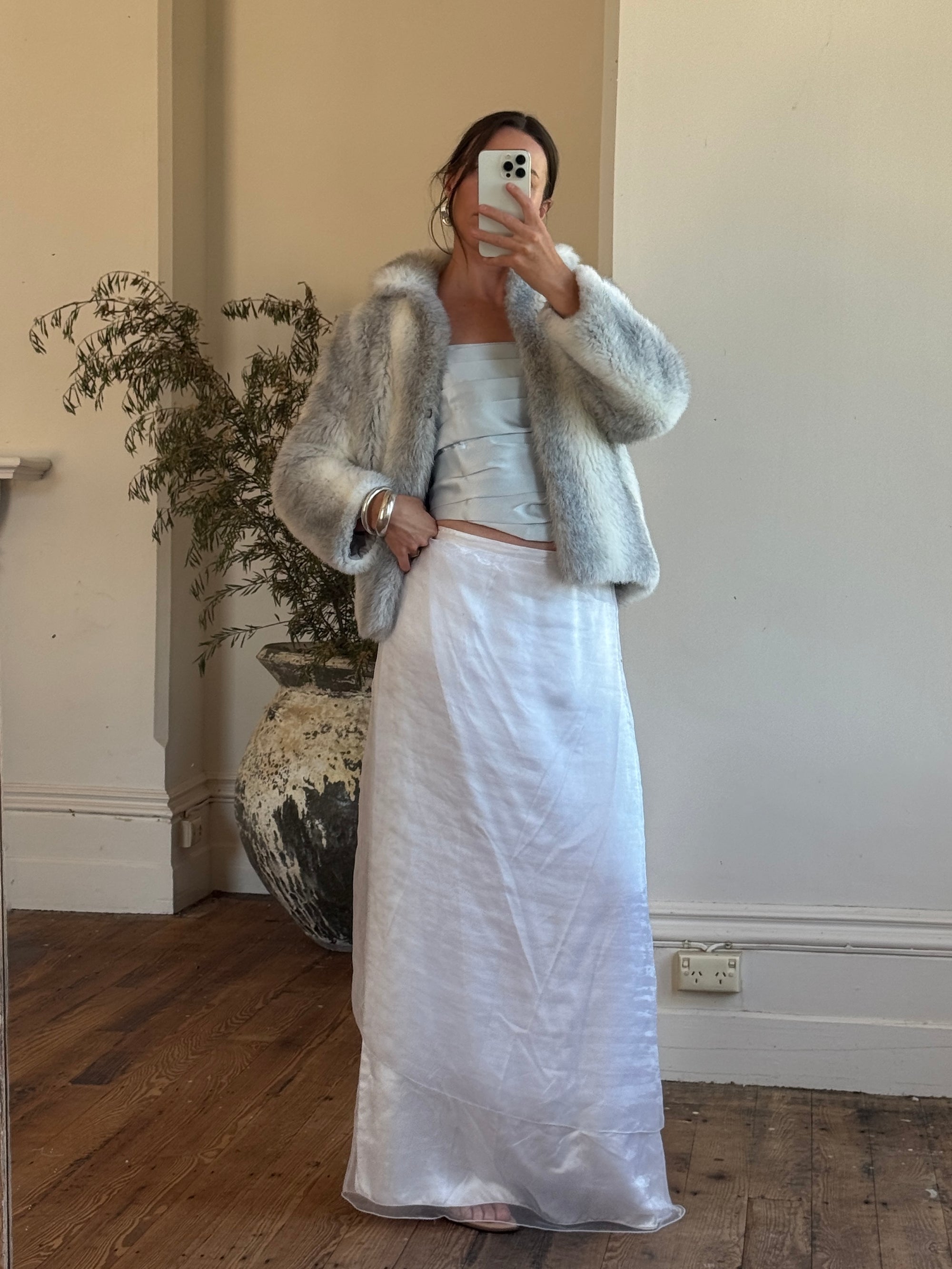 Vintage 60s Faux Fur Arctic Jacket
