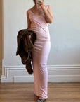 Vintage 30s Blush Pink Negligee Slip Dress