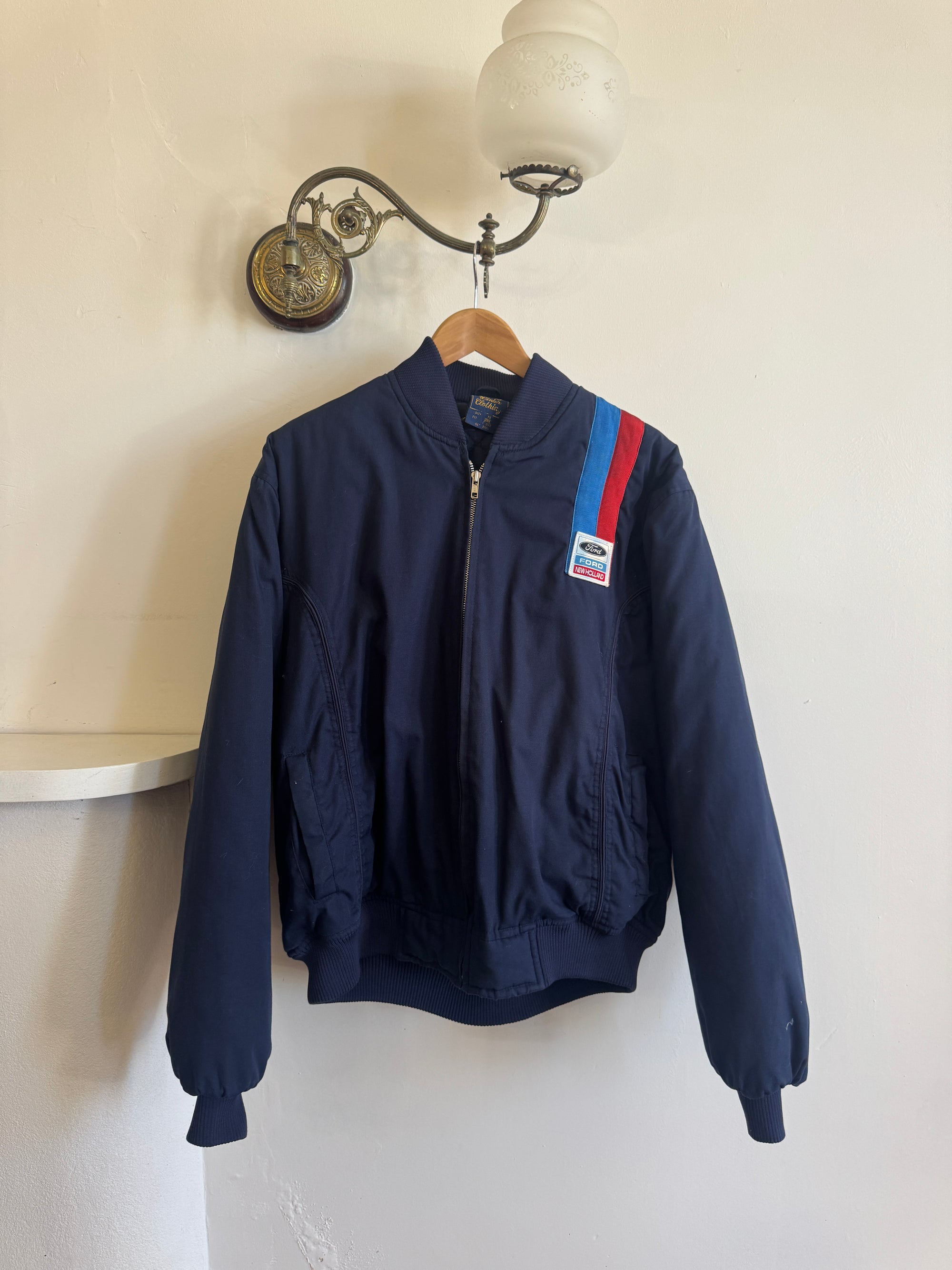 Vintage 70s Ford Bomber Jacket Navy