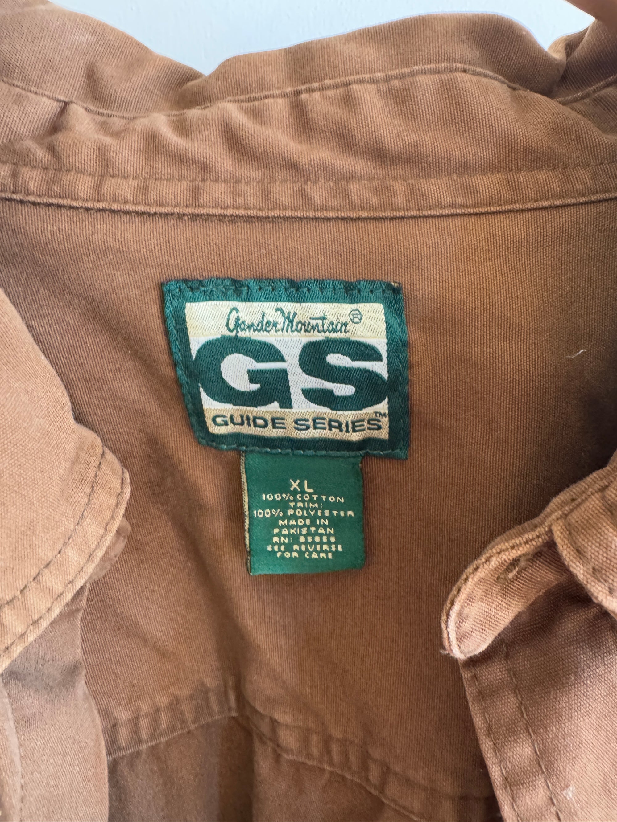 Vintage Cotton Chocolate Patchwork Trail Shirt