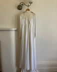 Vintage 60s Jersey and Lace Cape Wedding Dress