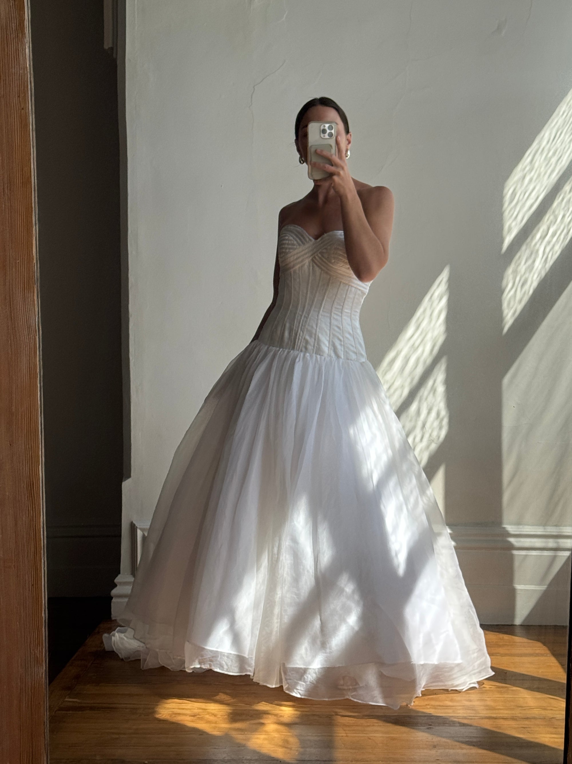 Vintage Y2K Pure Silk Drop Waist Princess Wedding Gown Call Me The Breeze Vintage Y2K Pure Silk Drop Waist Princess Wedding Gown Call Me The Breeze