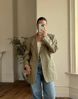 Vintage 90s Valentino Light Olive Blazer