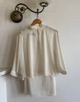 Vintage Y2K Sheer Chiffon Sheer Tiered Blouse