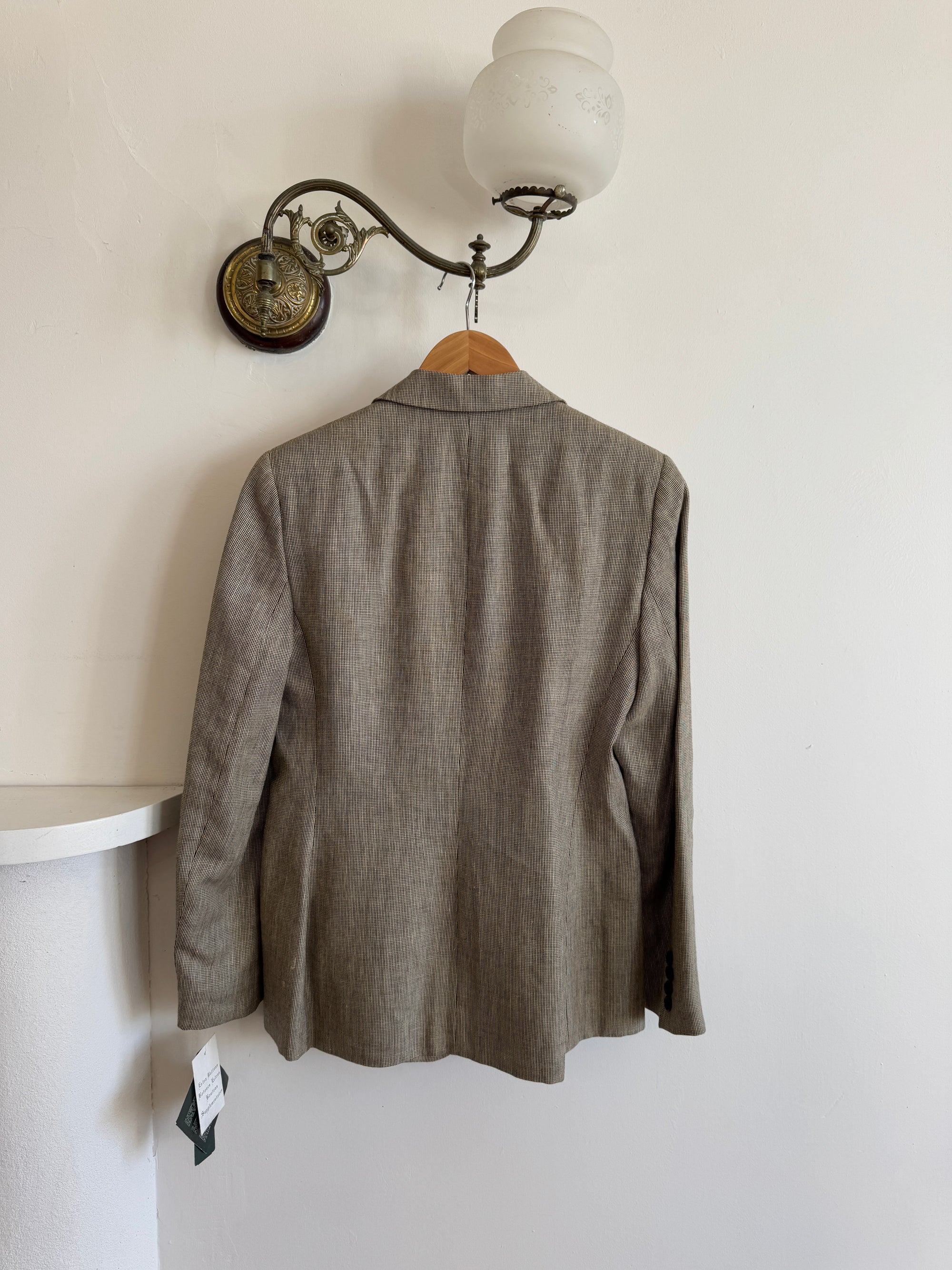 Vintage 90s Ralph Lauren Linen and Wool Tailored Blazer
