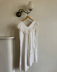 Vintage 70s Cotton Crochet Sundress
