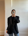 Vintage YSL Wool Tuxedo Jacket Noir