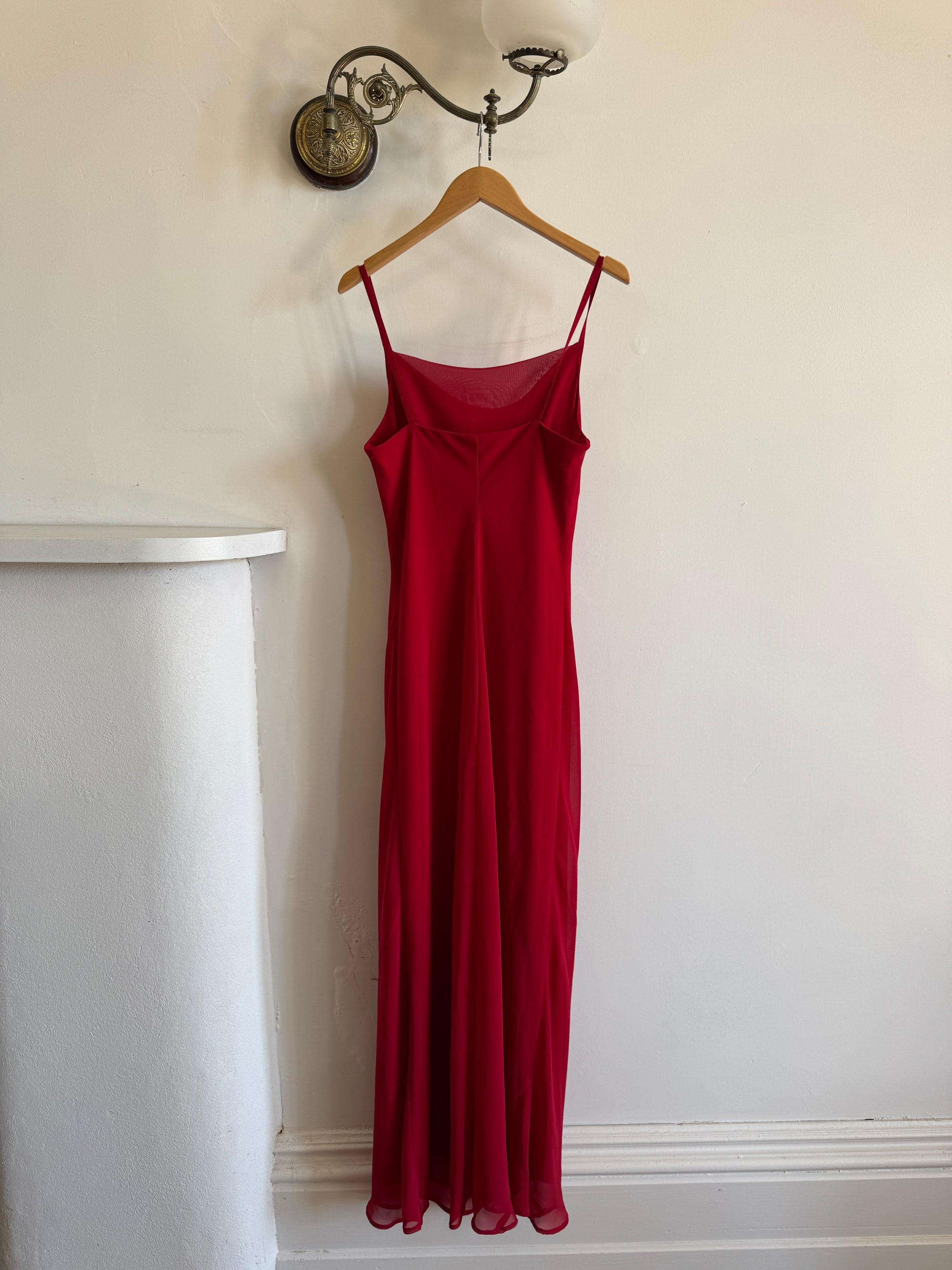 Vintage 90s Scarlett Cowl Neck Slip Dress