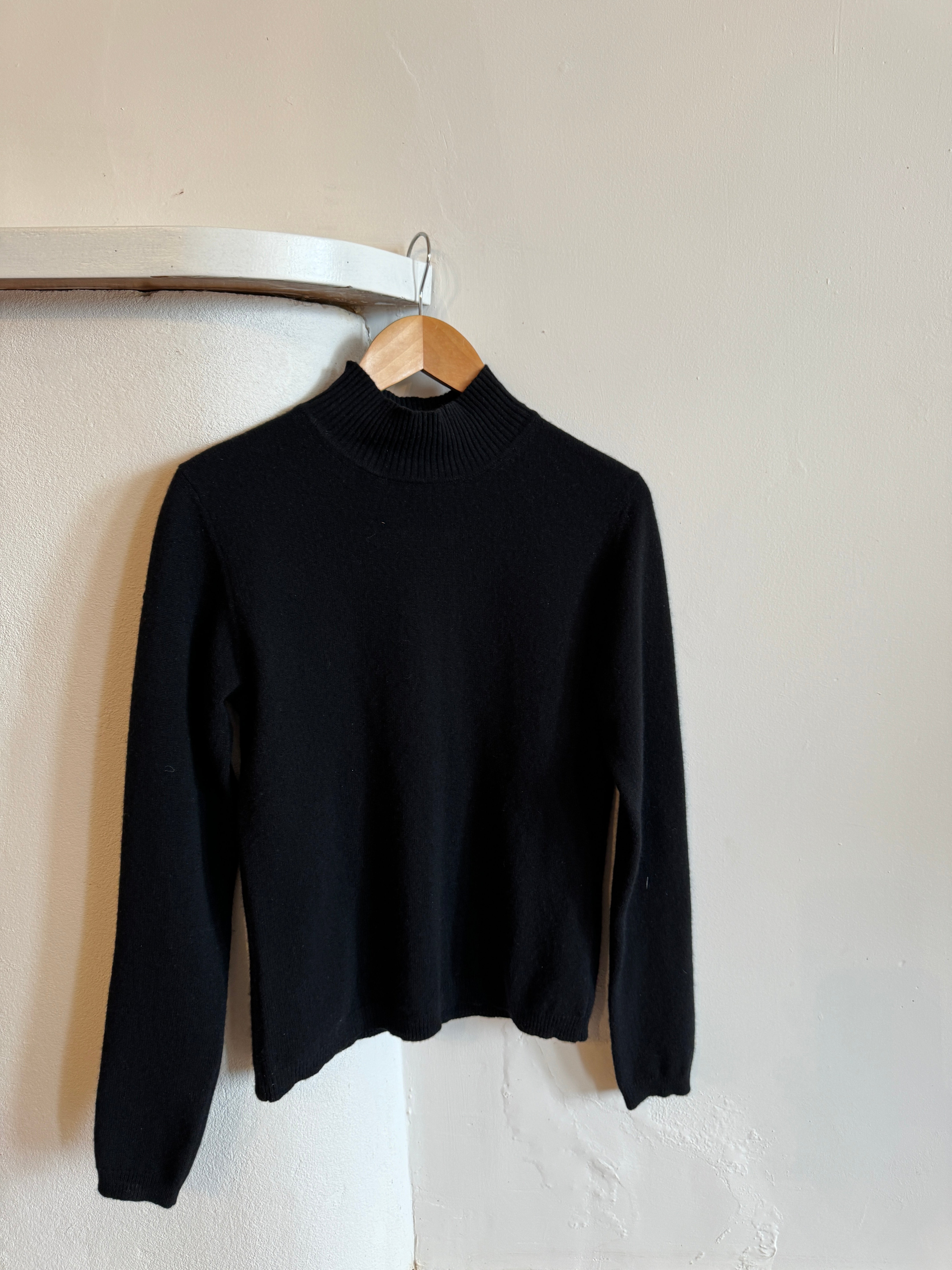 Vintage 90s Cashmere Turtle Neck Knit Top