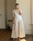 Edwardian Cotton Tea Wedding Dress