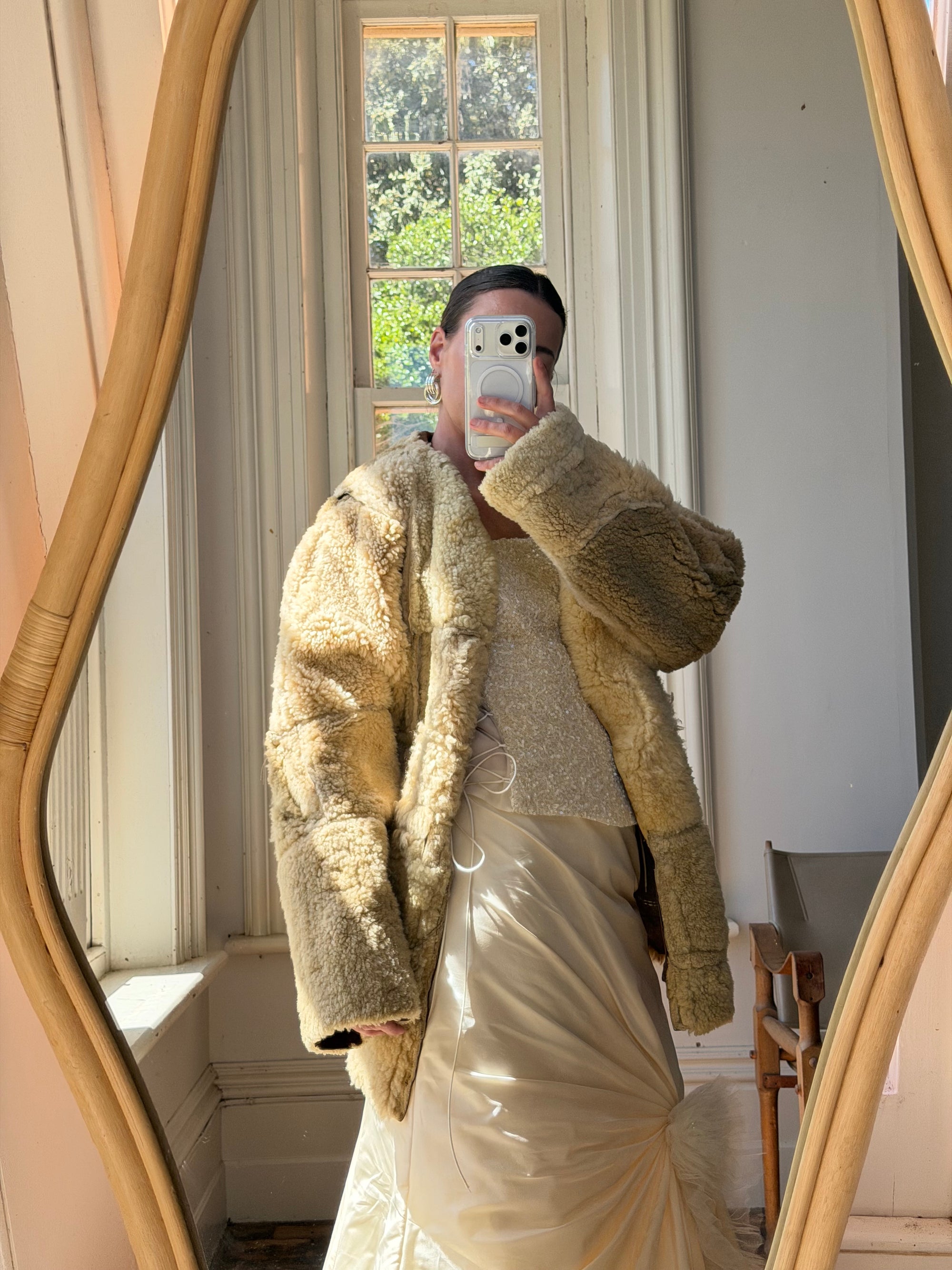 Vintage Rare Shearling Patchwork Jacket