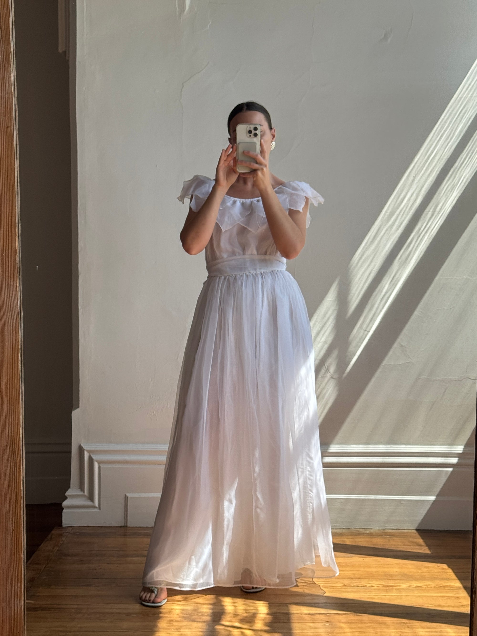 Vintage 70s Organza Fairy Teardrop Wedding Dress Call Me The Breeze Vintage 70s Organza Fairy Teardrop Wedding Dress Call Me The Breeze