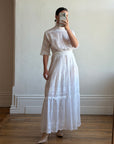 Vintage Edwardian Soiree Garden Broderie Anglaise Dress