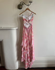 Vintage Y2K Fairy Floss Embellished Ruffle Gown