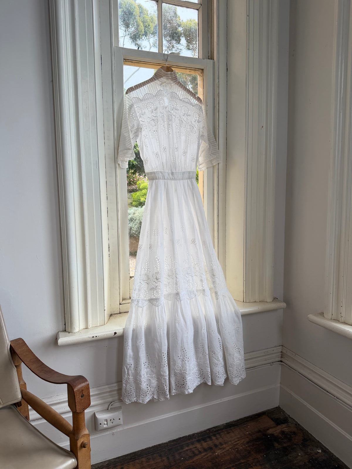Vintage Edwardian Soiree Garden Broderie Anglaise Dress
