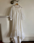 Vintage 70s Swiss Dot Prairie Wedding Dress