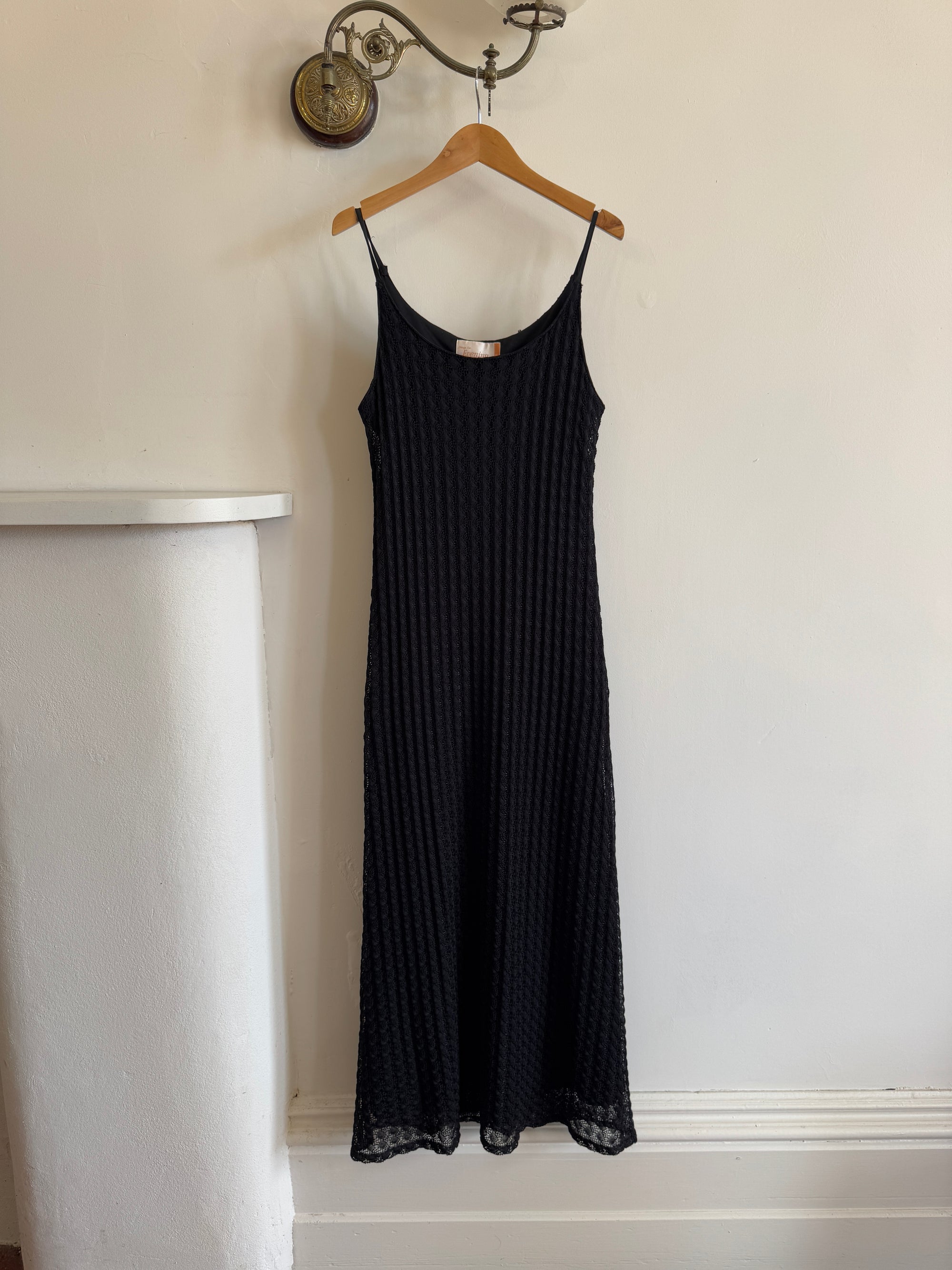 Vintage 90s Australian Made Knit Dress Noir