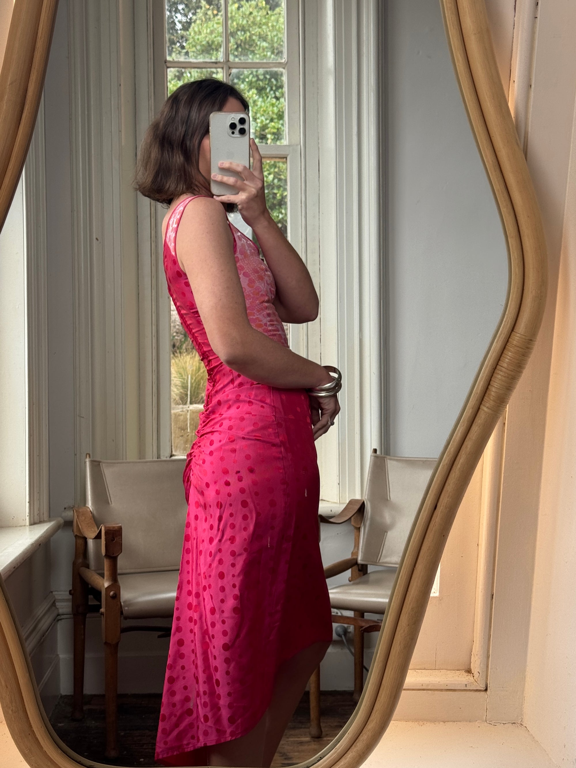 Vintage 90s Australian Made Polka Dot Pink Set