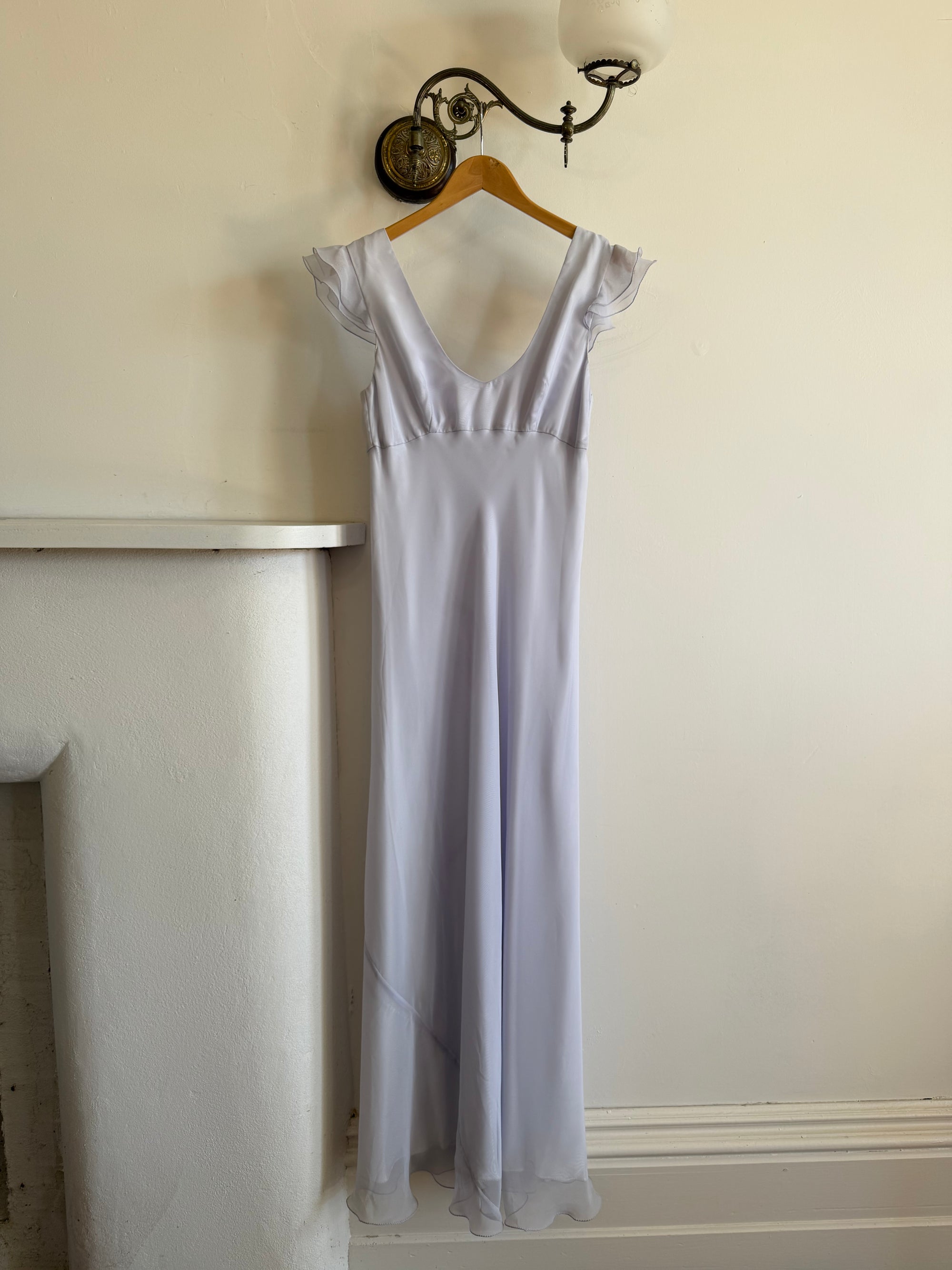 Vintage Y2K Lavender Bias Cut Dress