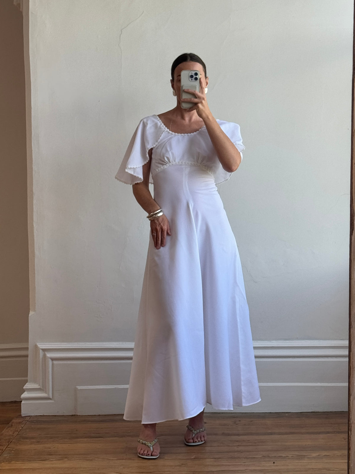 Ed Caplette Vintage 60s Crepe Caplette Wedding Dress – Call Me The Breeze