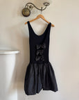 Vintage Australian Made Crinkle Taffeta Mini with Bows