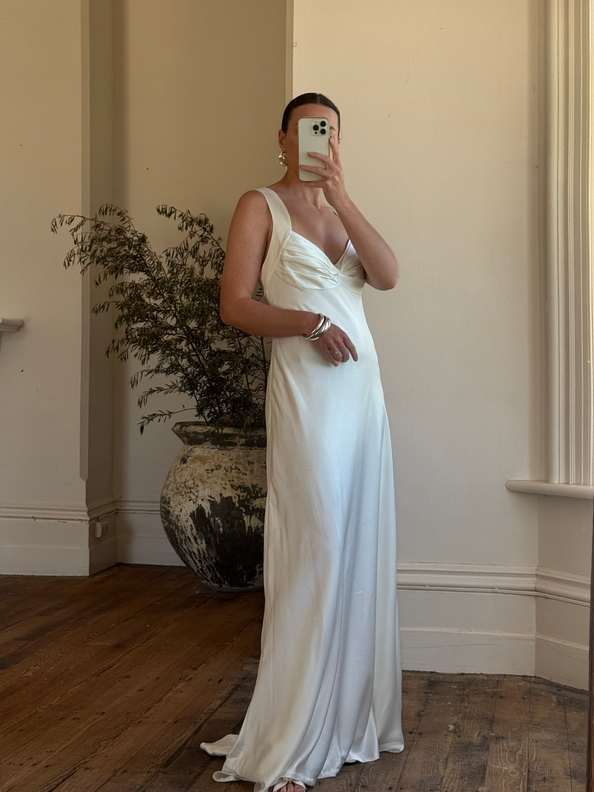 90s calvin klein dress vintage 90s calvin klein dress minimalism cream tank 1990 | Le Vintage Cult - Portland, OR