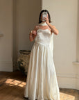 Vintage 40s Liquid Satin Slip Wedding Dress