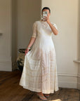 Edwardian Cotton Tea Wedding Dress