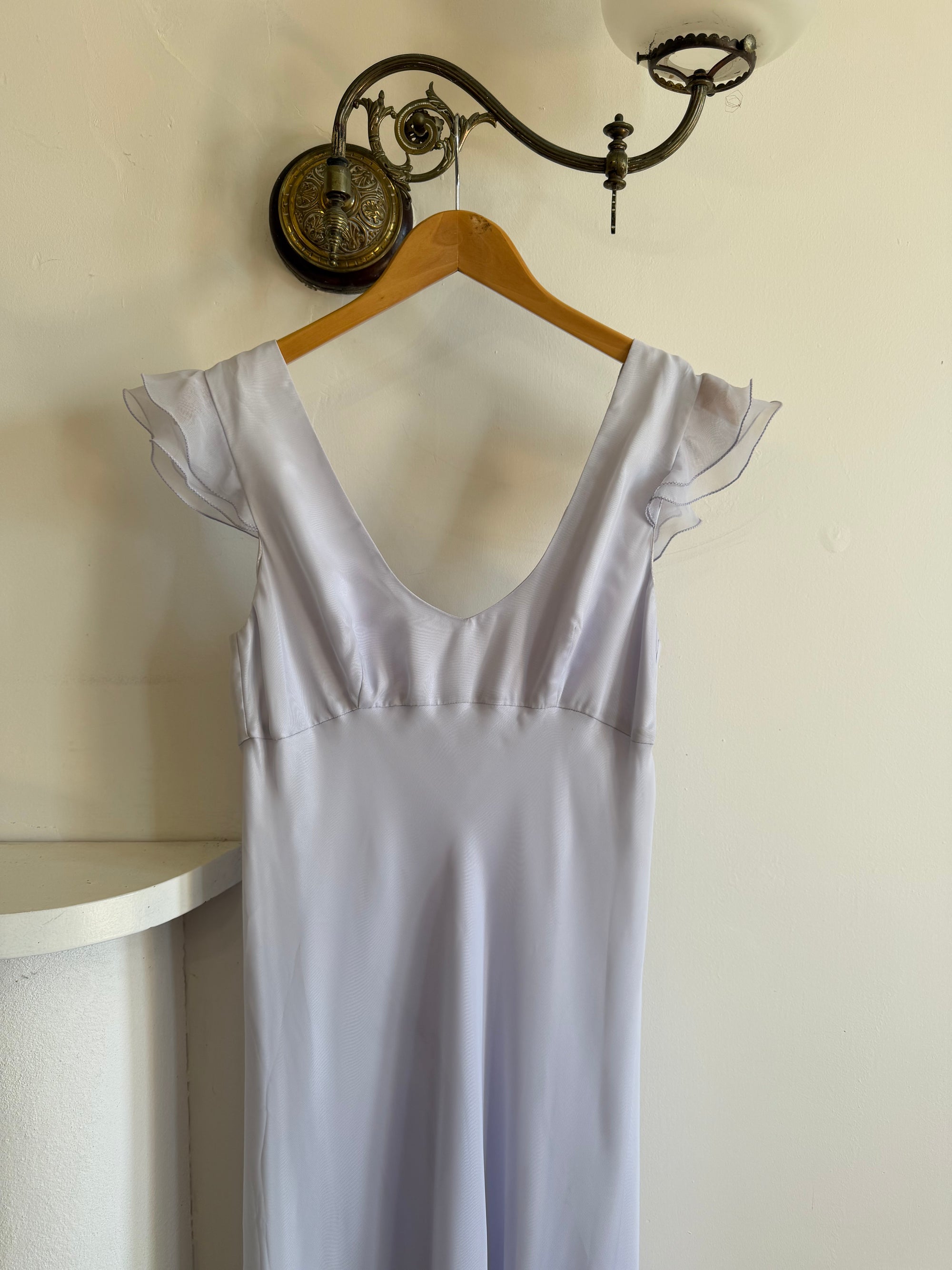 Vintage Y2K Lavender Bias Cut Dress