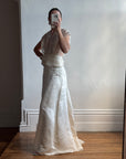 Vintage 90s Classic Satin Bridal Skirt