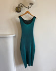 Vintage Issey Miyake IM Pleated Teal Apron Dress