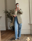 Vintage 90s Valentino Light Olive Blazer