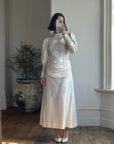 Vintage 60s Pure Silk Poet Wedding Dress