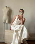 Vintage 90s Classic Satin Bridal Skirt